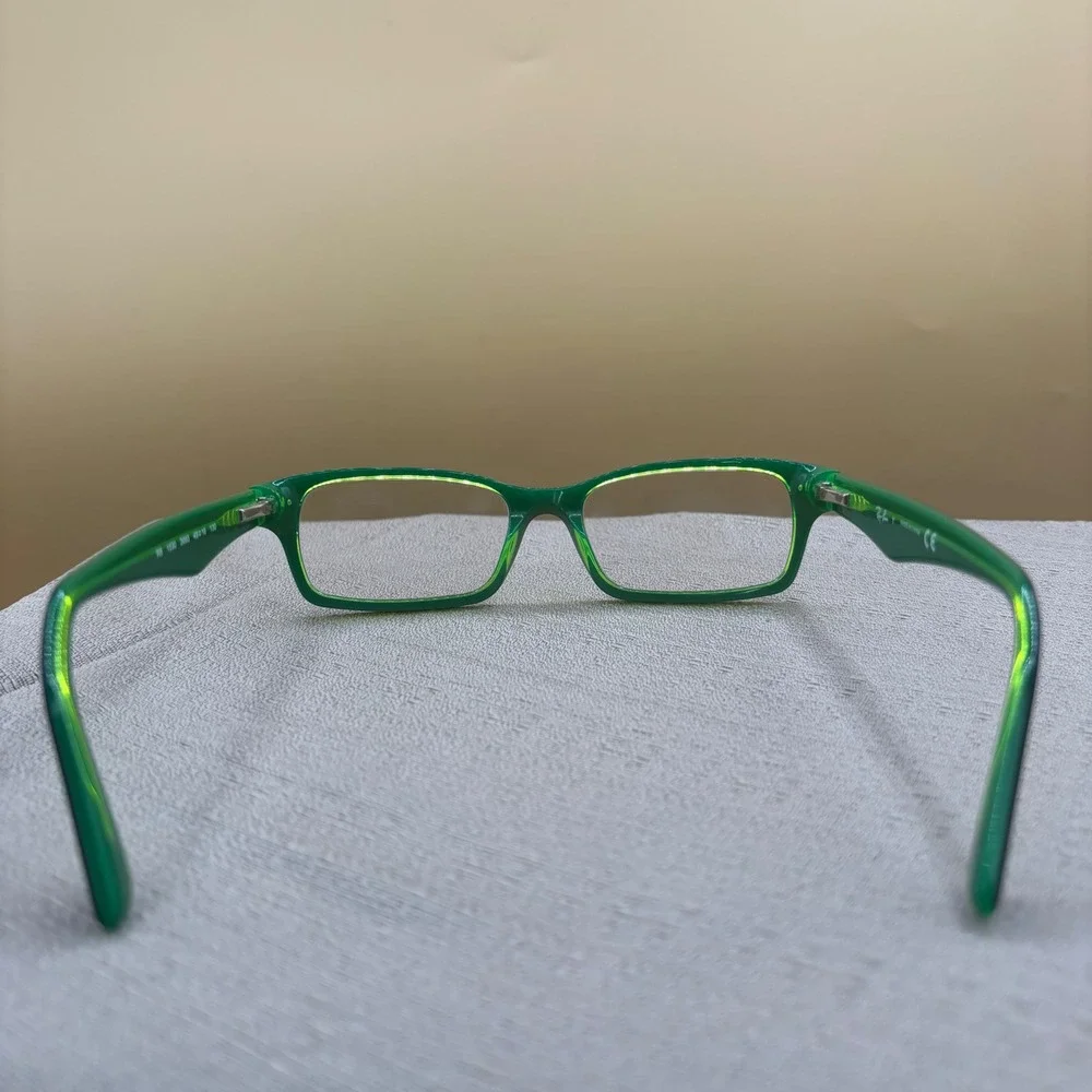 Ray-Ban RB1530 3665 Eyeglasses Tortoise Neon Green Rectangular Frames 48-16-130